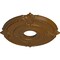 Ekena Millwork Attica Ceiling Medallion (Fits Canopies up to 5"), Hand-Painted Smokey Topaz, 18"OD x 4"ID x 5/8"P CM18ATSTF - alternate 3
